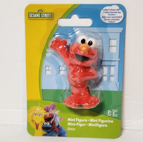 Sesame Street 5 Mini Figurines Elmo/Abby/Big Bird/Oscar/Cookie Monster NWT - Picture 2 of 6